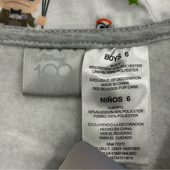 Disney Pixar Licensed Monsters Inc & Up Boys Character Zipper‎ Jacket 6 - Picture 3 of 8